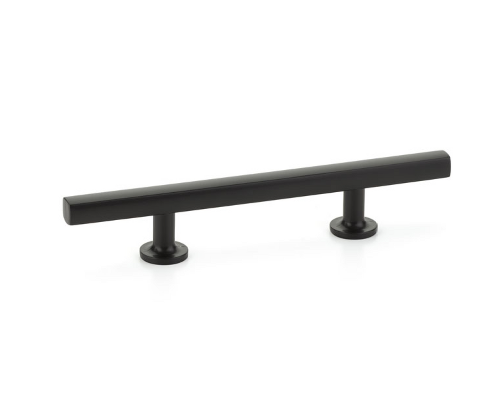 Freestone T-Bar Drawer Pulls in Matte Black - Brass Cabinet Hardware 