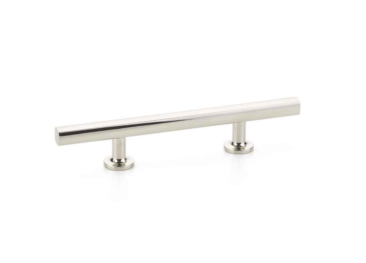 Freestone T-Bar Drawer Pulls in Polished Nickel - Brass Cabinet Hardware 