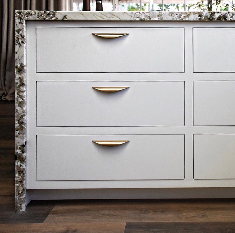 Luna Cabinet Knobs-Champagne Bronze Drawer Pull - Cabinet Handle - Brass Cabinet Hardware 