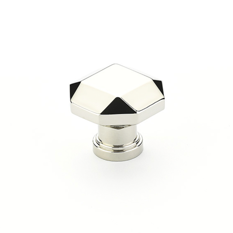 Polished Nickel Moderna Drawer Pulls and Cabinet Knobs