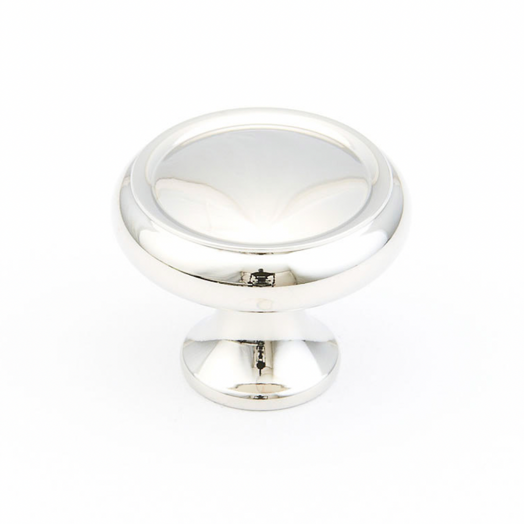 Polished Nickel "Leah" Cabinet Knobs Drawer Pulls and Cup Pulls - Forge Hardware Studio
