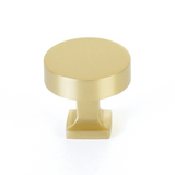 Satin Brass "Neal" Cabinet Knobs and Pulls Cabinet Hardware - Forge Hardware Studio