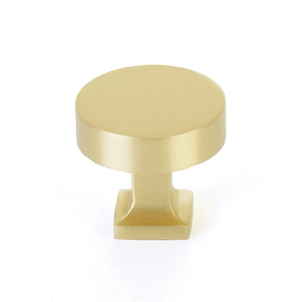 Satin Brass "Neal" Cabinet Knobs and Pulls Cabinet Hardware - Forge Hardware Studio