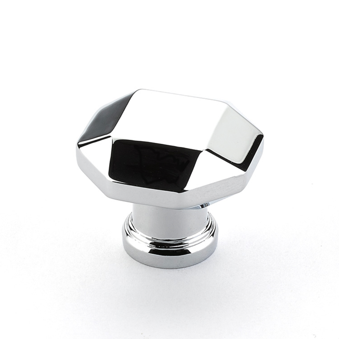 Polished Chrome "Moderna" Cabinet Knobs and Drawer Pulls - Forge Hardware Studio