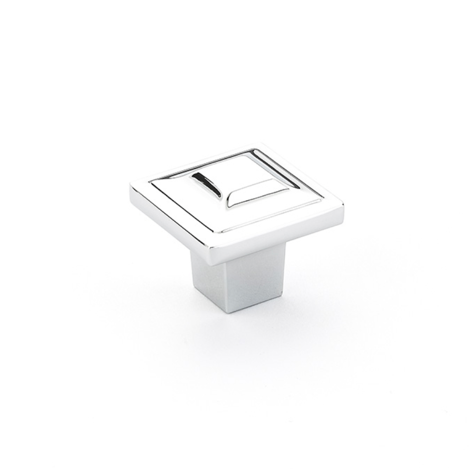 Polished Chrome "Moderna" Cabinet Knobs and Drawer Pulls - Forge Hardware Studio