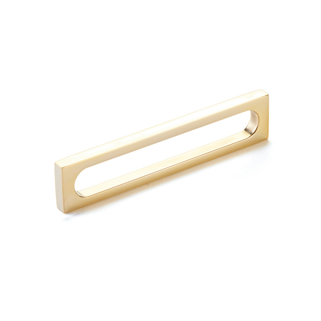 Satin Brass "Loop" Square Drawer Pulls and Cabinet Knobs - Forge Hardware Studio