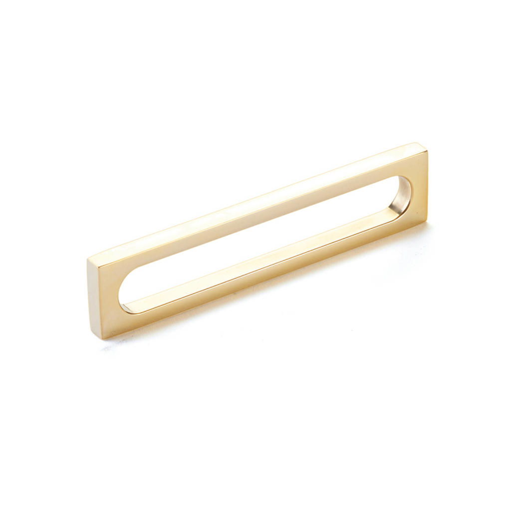 Unlacquered Brass "Loop" Square Drawer Pulls and Cabinet Knobs - Forge Hardware Studio