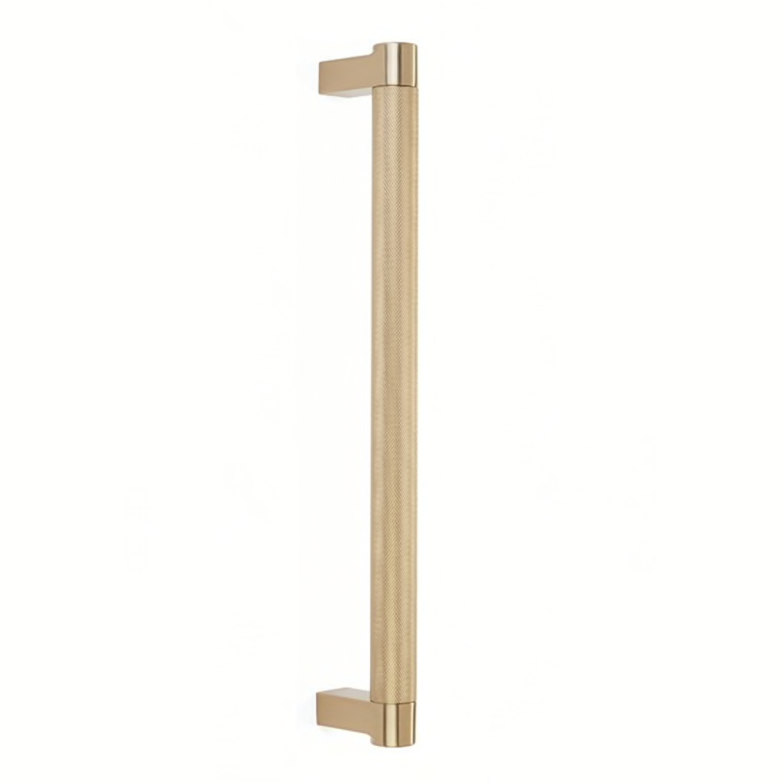 Knurled "U-Shaped" Champagne Bronze Cabinet Knobs and Drawer Pulls - Forge Hardware Studio