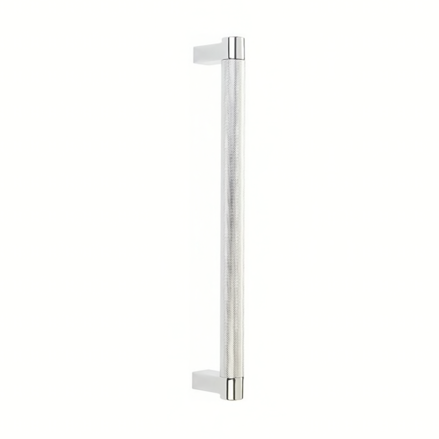 Knurled "U-Shaped" Polished Chrome Cabinet Knobs and Drawer Pulls - Forge Hardware Studio