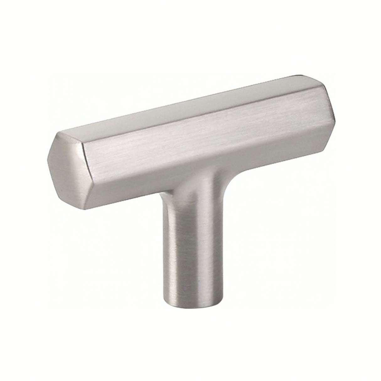 Geometric Satin Nickel "Geo" Cabinet Knobs and Drawer Pulls - Forge Hardware Studio
