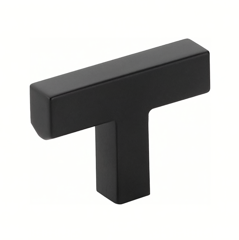 Matte Black "Glam" Cabinet Knobs and Drawer Pulls - Forge Hardware Studio