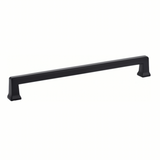 Matte Black "Deco" Cabinet Knobs and Drawer Pulls - Forge Hardware Studio