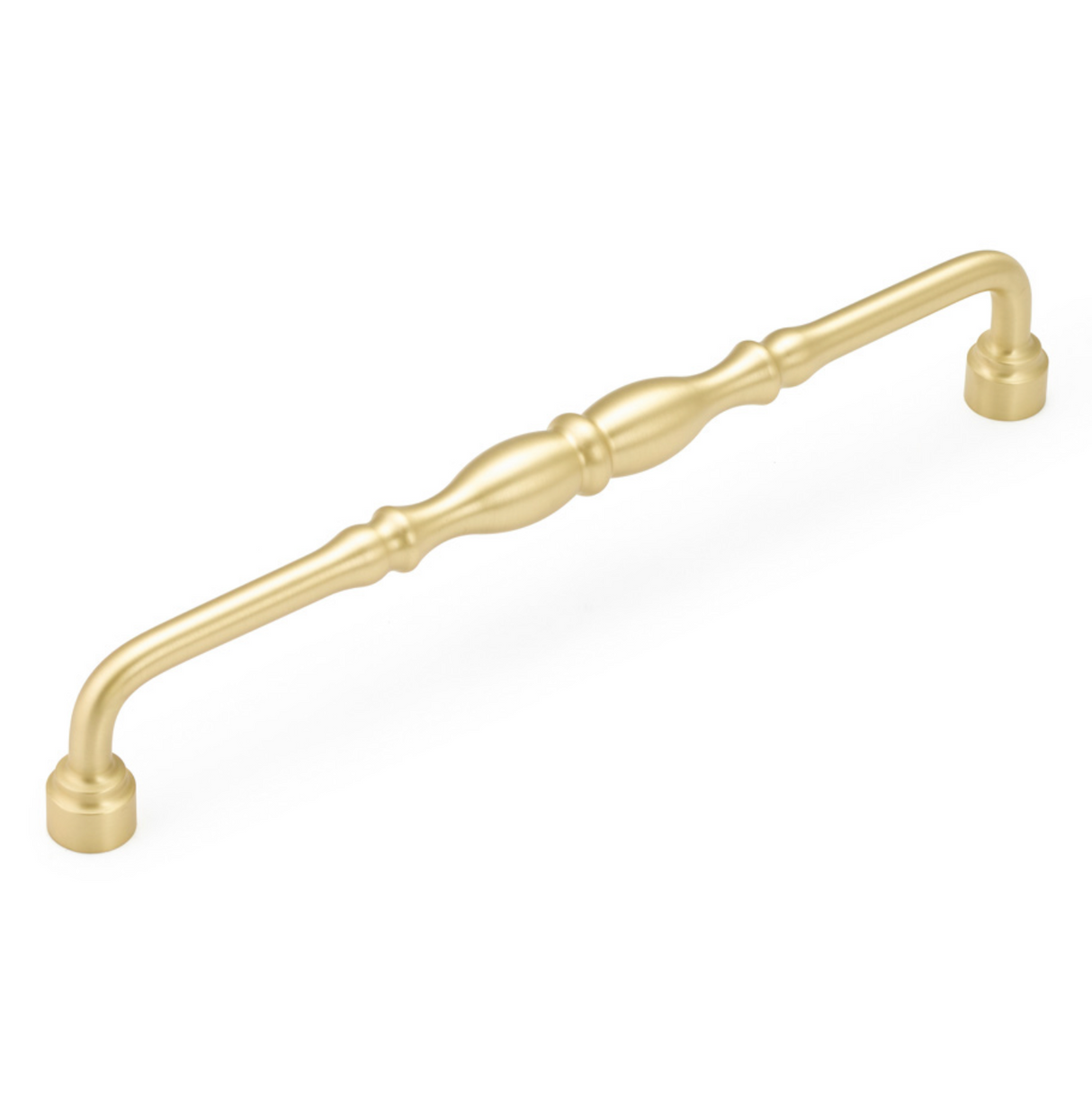 Traditional "Jolie" Drawer Pulls in Satin Brass - Forge Hardware Studio