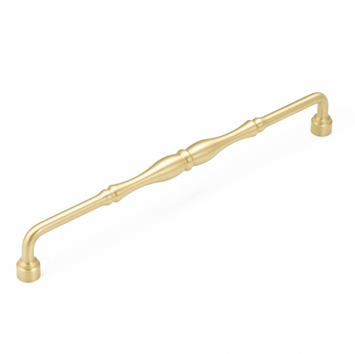 Traditional "Jolie" Drawer Pulls in Satin Brass - Forge Hardware Studio