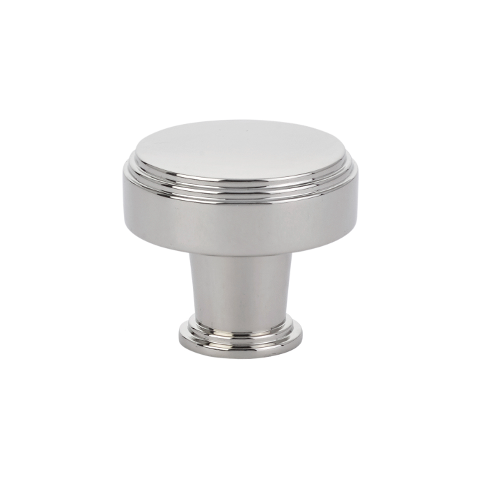 Polished Nickel "Deco" Cabinet Knobs and Drawer Pulls - Forge Hardware Studio