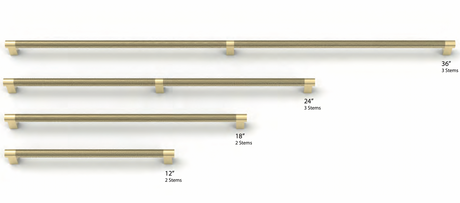 Smooth "Converse No.2" Champagne Bronze Cabinet Knobs and Drawer Pulls - Forge Hardware Studio