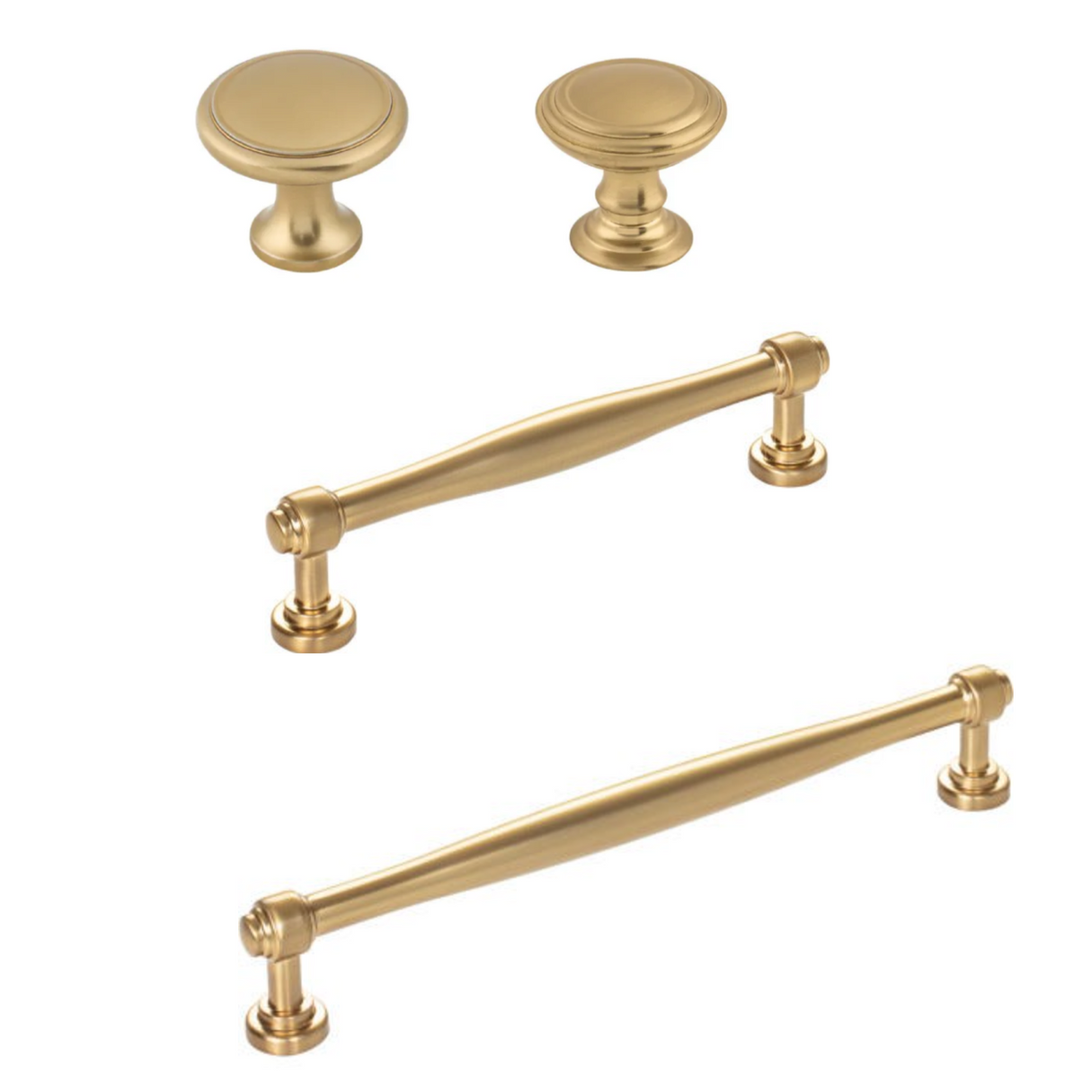 Champagne Bronze "Highline" Cabinet Knobs and Pulls - Forge Hardware Studio