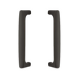 Back to Back "Riverside" Door Pull in Oil Rubbed Bronze Hardware for Interior Sliding and Barn Doors - Forge Hardware Studio