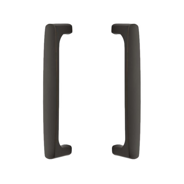 Back to Back "Riverside" Door Pull in Oil Rubbed Bronze Hardware for Interior Sliding and Barn Doors - Forge Hardware Studio