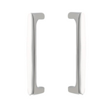 Back to Back "Riverside" Door Pull in Polished Chrome Hardware for Interior Sliding and Barn Doors - Forge Hardware Studio