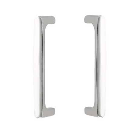 Back to Back "Riverside" Door Pull in Polished Chrome Hardware for Interior Sliding and Barn Doors - Forge Hardware Studio