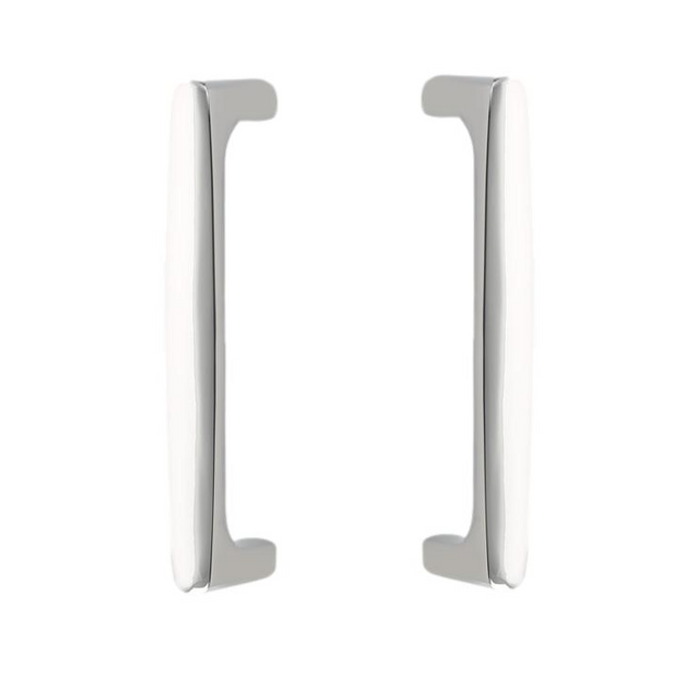 Back to Back "Riverside" Door Pull in Polished Chrome Hardware for Interior Sliding and Barn Doors - Forge Hardware Studio