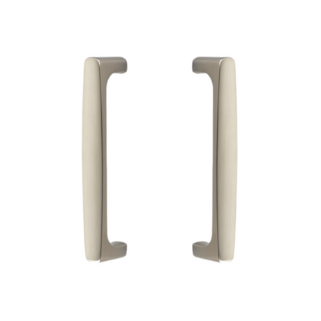 Back to Back "Riverside" Door Pull in Satin Nickel  Hardware for Interior Sliding and Barn Doors - Forge Hardware Studio