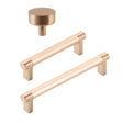 Smooth "Converse No.2" Bronze Copper Cabinet Knobs and Drawer Pulls - Forge Hardware Studio