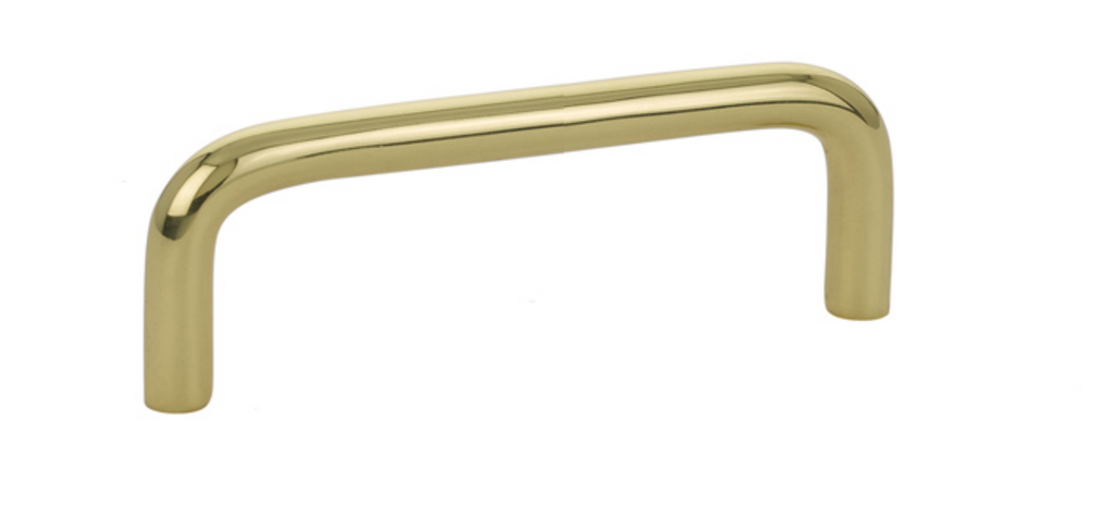 unlacquered brass drawer pull