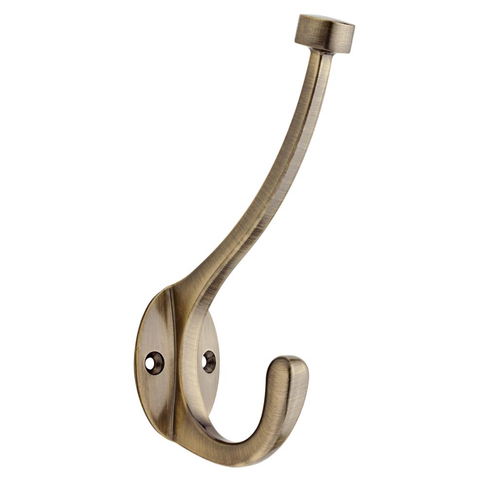 Modern Lee Antique Brass Wall Hook – Forge Hardware Studio