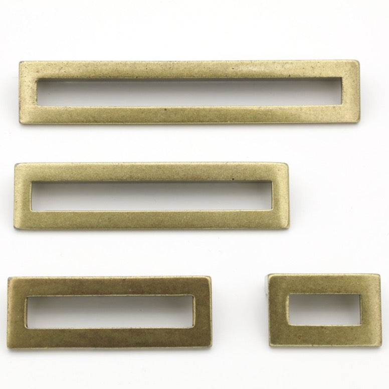 Linea Aged Brass Drawer Pulls - Cabinet Handles – Forge Hardware Studio
