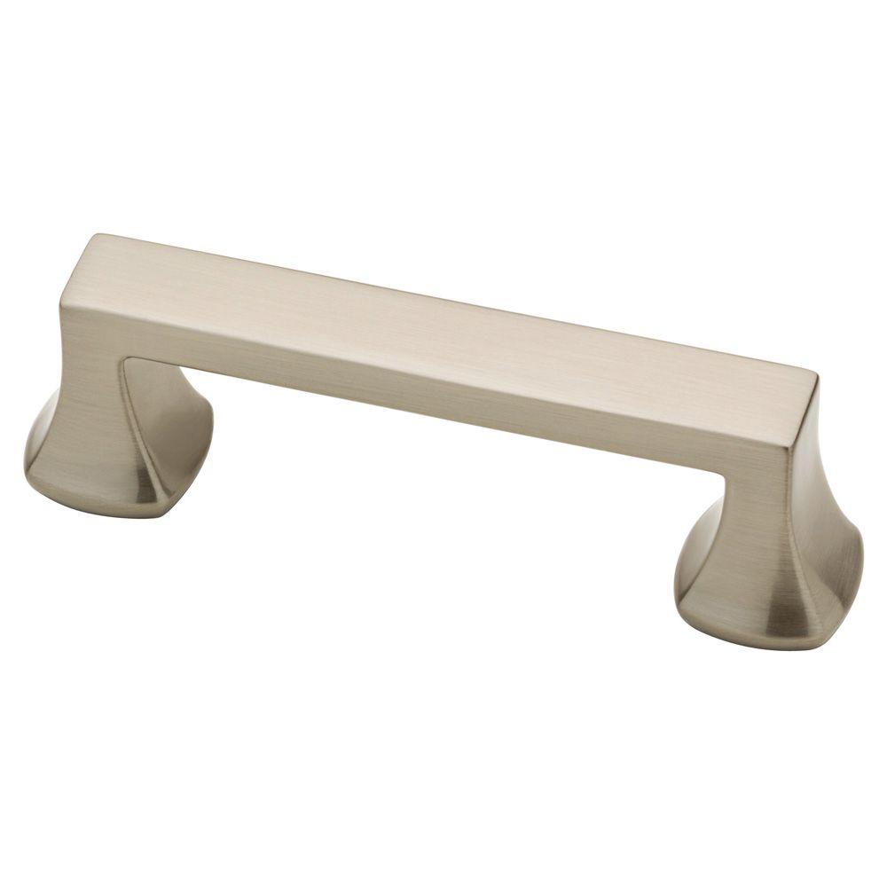 Satin Nickel "Avant" Cabinet Knobs and Pulls - Brass Cabinet Hardware 