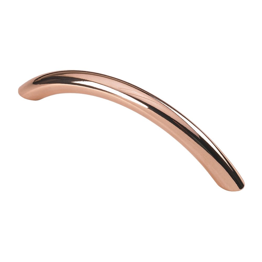 Polished Copper "Neet" - 3-3/4" Arch Pull - Hardware Pull - Brass Cabinet Hardware 