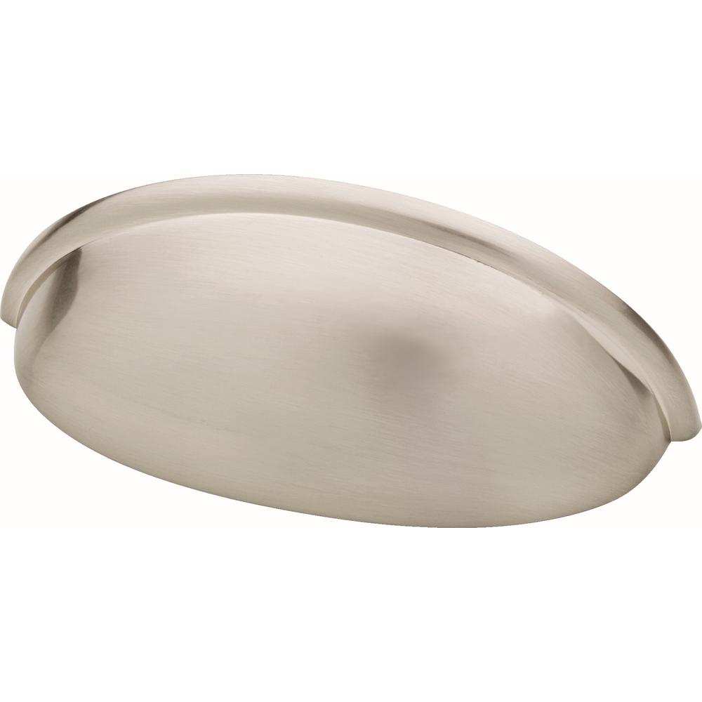 Satin Nickel "Farmhouse" Knob and Drawer Pulls - Brass Cabinet Hardware 