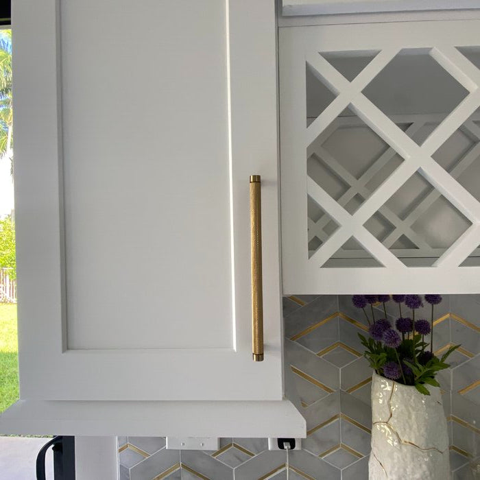 Champagne Bronze Knurled "Tessa" Cabinet Knobs and Drawer Pulls - Forge Hardware Studio