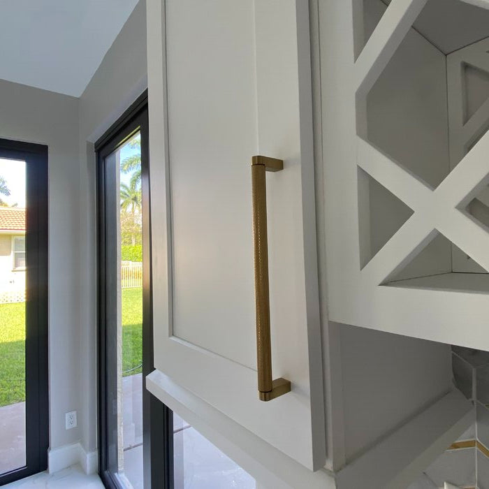 Champagne Bronze Knurled "Tessa" Cabinet Knobs and Drawer Pulls - Forge Hardware Studio