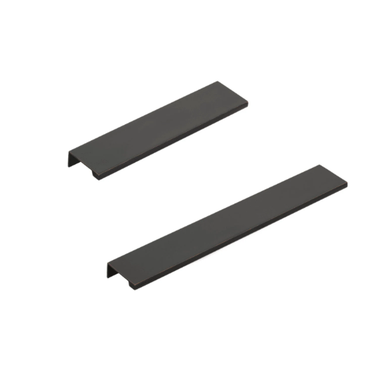 Oil Rubbed Bronze "Dina" Tab Finger Drawer Pulls - Forge Hardware Studio