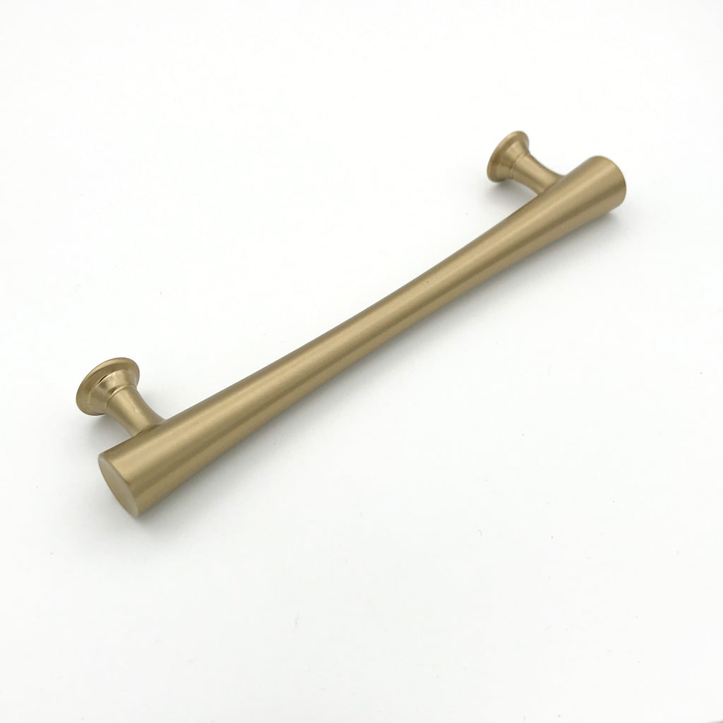 Emma Mid-Century Champagne Bronze Cabinet Knob and Drawer Pulls - Brass Cabinet Hardware 
