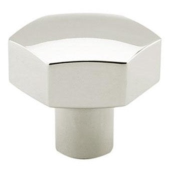 Geometric Polished Nickel "Geo" Cabinet Knobs and Drawer Pulls - Forge Hardware Studio