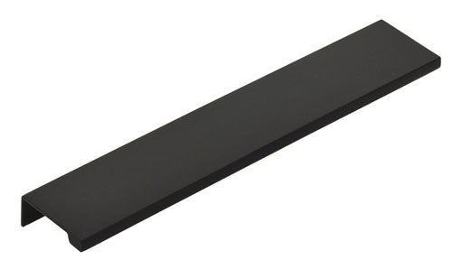 Matte Black "Dina" Tab Finger Drawer Pulls - Brass Cabinet Hardware 