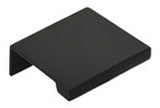 Matte Black "Dina" Tab Finger Drawer Pulls - Brass Cabinet Hardware 