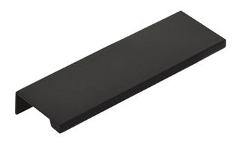 Matte Black "Dina" Tab Finger Drawer Pulls - Brass Cabinet Hardware 
