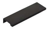 Matte Black "Dina" Tab Finger Drawer Pulls - Brass Cabinet Hardware 