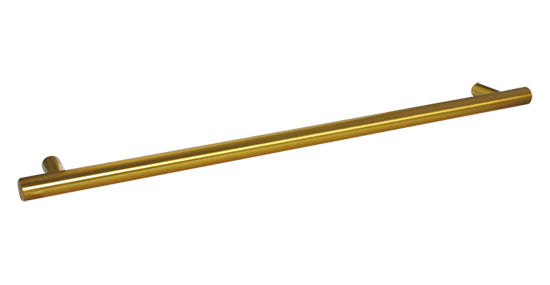 Round "European" Brass Fridge Pull - Appliance Handle - Brass Cabinet Hardware 