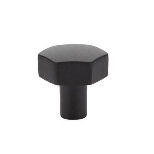 Geometric Matte Black "Geo" Cabinet Knobs and Drawer Pulls - Forge Hardware Studio