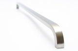 Brushed Nickel "Curve" Cabinet Drawer Pulls and Cabinet Knob - Forge Hardware Studio