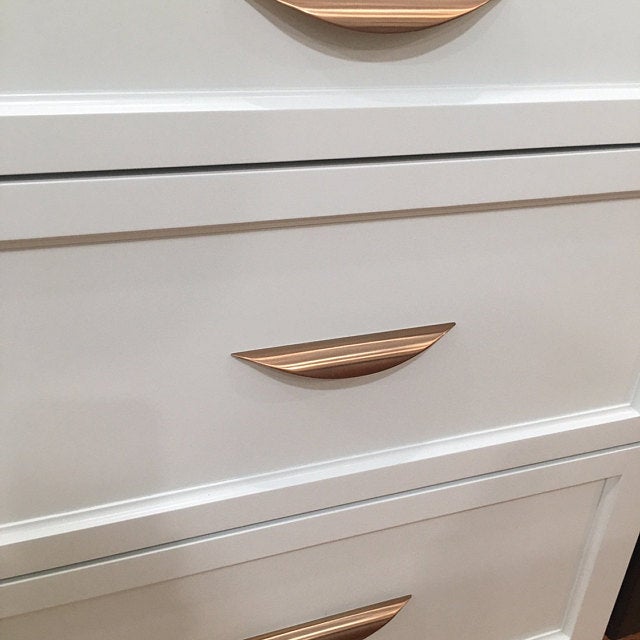 Luna Cabinet Knobs-Champagne Bronze Drawer Pull - Cabinet Handle - Brass Cabinet Hardware 