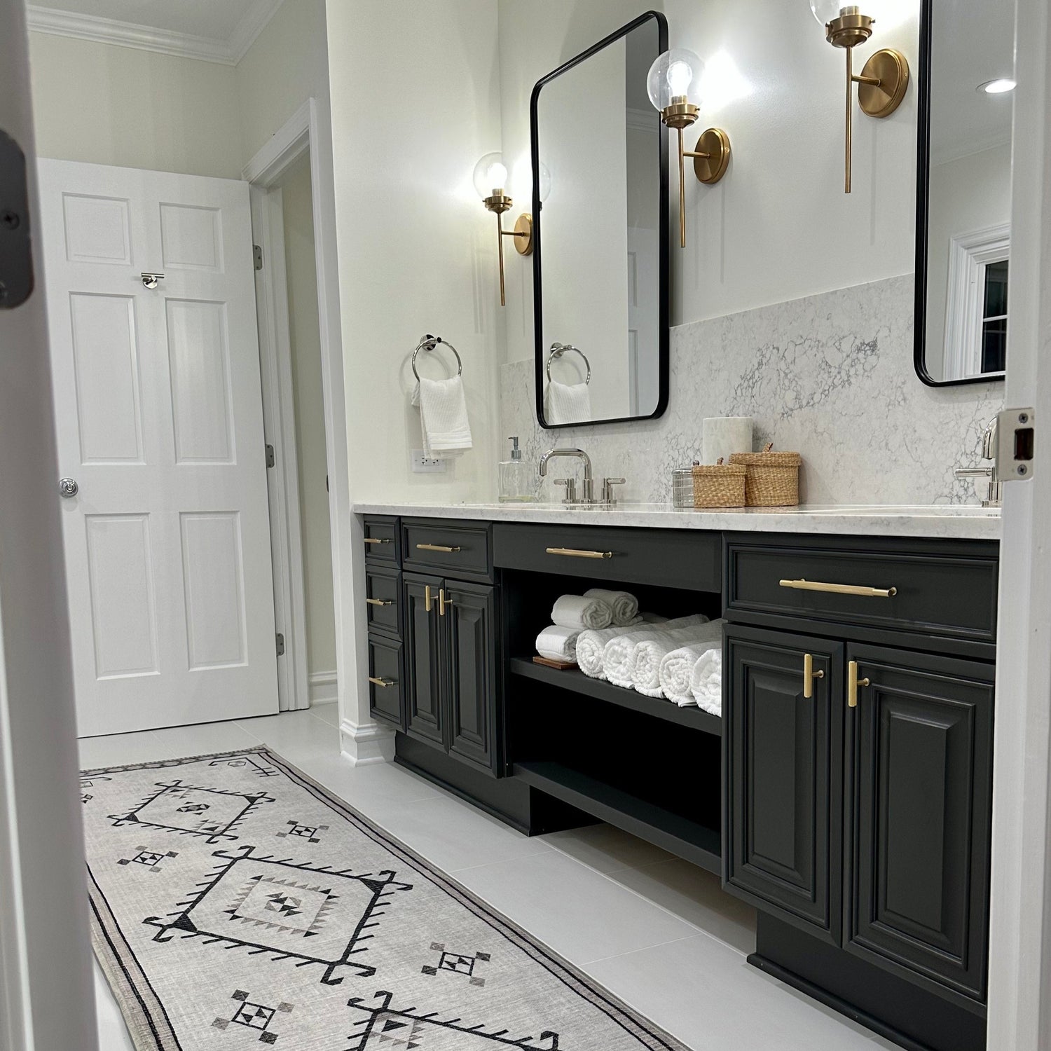 Brass Solid "Texture No.2" Knurled Drawer Pulls and Knobs in Satin Brass - Forge Hardware Studio