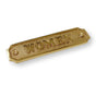 Brass "Women" Door Sign 4-3/4" W x 1-1/4" H - Brass Door Sign - Forge Hardware Studio