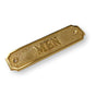 Brass "Men" Door Sign 4-3/4" W x 1-1/4" H - Brass Door Sign - Forge Hardware Studio
